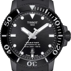 Tissot Men’s Seastar 660/1000 Stainless Steel Casual Watch Black T1204073705100
