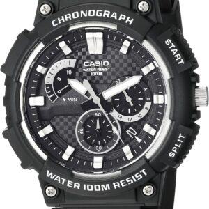 Casio MCW200H Series Men’s Analog Watch – Black/Black