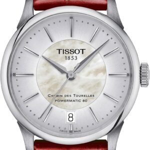 Tissot Women’s Chemin des Tourelles Powermatic 80 34 mm Automatic Watch