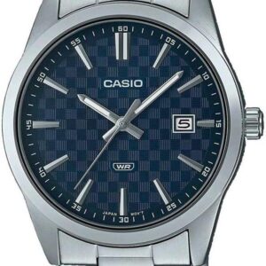 Casio MTP-VD03D-2A Men’s Standard Stainless Steel Blue Dial 3-Hand Analog Watch