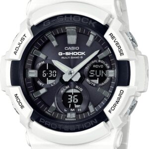Casio Men’s G-Shock GAS-100B-7ACR Solar White Resin Watch