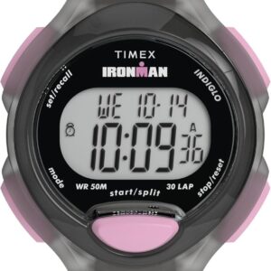 Timex Women’s Ironman Essential 34mm Watch – Black Strap Digital Dial Black Case