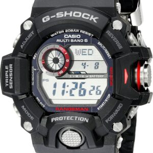 Casio Men’s GW-9400-1CR “Master of G” Stainless Steel Solar Watch, Black