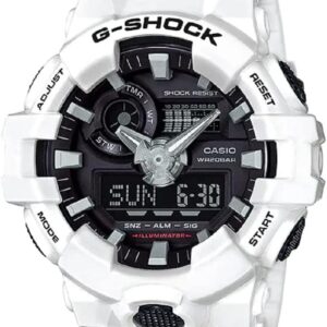 Casio Men’s G Shock GA700-7A White Resin Japanese Quartz Diving Watch