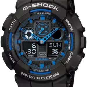 Casio Men Analog-Digital Quartz Watch with Resin Strap GA-100-1A2DR