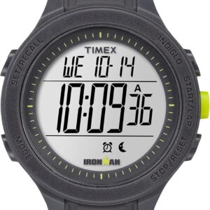 Timex Men’s TW5M14500 Ironman Essential 30 Black/Lime Silicone Strap Watch