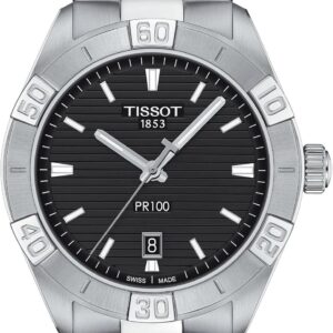 Tissot Men’s PR 100 Classic Stainless Steel Dress Watch Grey T1016101105100