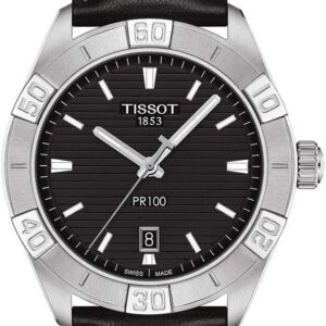 Tissot Men’s PR 100 Classic Stainless Steel Dress Watch Black T1016101605100
