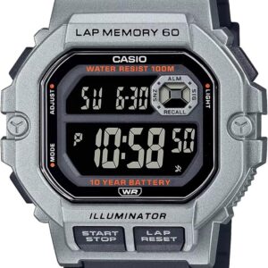Casio W800HG Series | Men’s Digital Watch | Black/Black | 100M WR