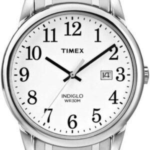 Timex Men’s TW2P81300 Easy Reader Silver-Tone Stainless Steel Expansion Band Watch