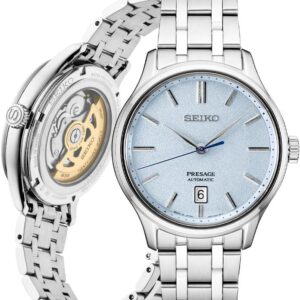 SEIKO SRP53 – Presage Collection: Stone Blue Dial & Stainless Steel Elegance
