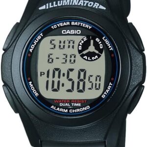 Casio Men’s F-200W-1ACF Classic Digital Display Quartz Black Watch