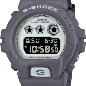 CASIO G-Shock DW6900HD-8 Luminous Dial Grey Resin Digital Watch