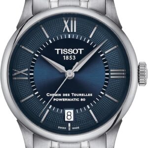 Tissot Women’s Chemin des Tourelles Powermatic 80 34 mm Automatic Watch
