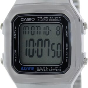 Casio Men’s Vintage A178WA-1A Silver Stainless-Steel Quartz Watch