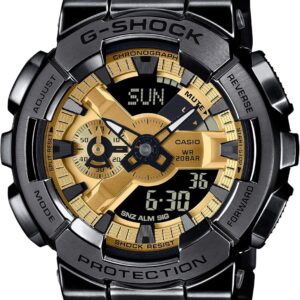 Casio G-Shock Full Metal Analog-Digital Black Gold Watch GM110BD-1A9