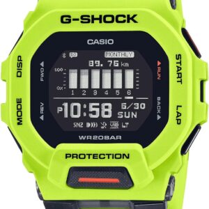 Casio G-Shock G-Squad Move Digital Connected Lime Green Fitness Watch GBD200-9