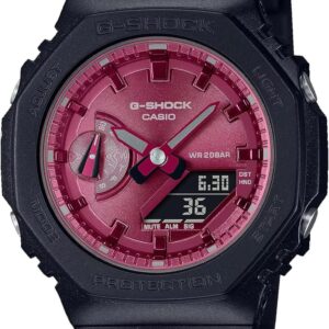 Casio GMA-S2100RB-1A 42.90 x 11.20 mm G-Shock Analog Digital Resin Strap Burgundy Dial Quartz 200 m Women’s Watch