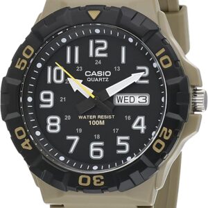 Casio MRW200H Series Men’s Analog Watch – Beige/Black