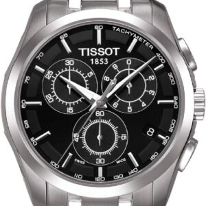 Tissot Men’s Couturier Chrono Quartz Stainless-Steel Dress Watch Grey T0356171105100