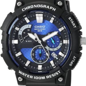 Casio MCW200H Series Men’s Analog Watch – Black/Blue