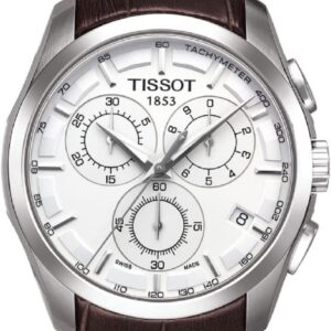 Tissot Men’s Couturier Chrono Quartz Stainless-Steel Dress Watch Brown T0356171603100