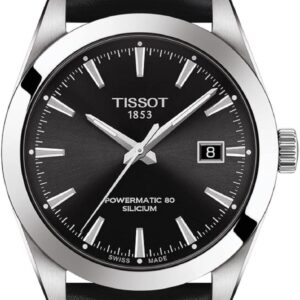 Tissot Men’s Gentleman Stainless Steel Dress Watch Black T1274071605100