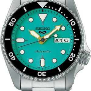 SEIKO 5 Sports SRPK33 10 ATM Water Resistant 38.0mm Vibrant Green Dial Automatic Men’s Watch