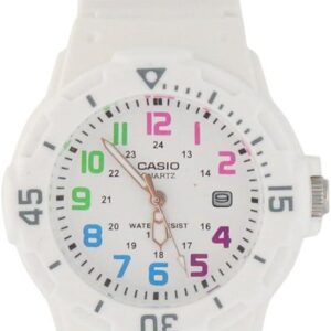 Casio MDV106 Series Unisex Analog Watch – White Resin Band