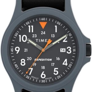 Timex Men’s Expedition Acadia 40mm Watch – Black Fastwrap Black Dial Black Case