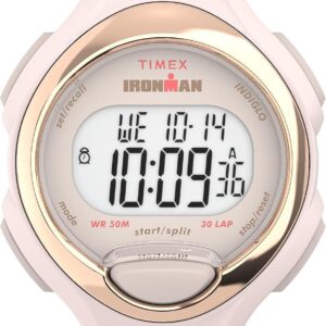 Timex Women’s Ironman Triathlon E30 34mm Watch – Pink Strap Digital Dial