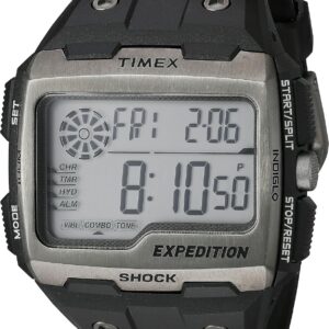 Timex Men’s TW4B02500 Expedition Grid Shock Black Resin Strap Watch