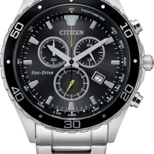 Citizen Men’s Eco-Drive Weekender Chronograph Watch in Silver-tone Stainless Steel
