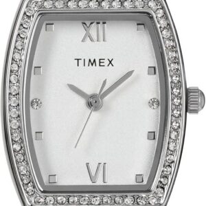 Timex Women’s Main Street 22mm Watch – Silver-Tone Bracelet Silver Dial