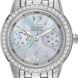 Citizen Women’s Eco-Drive Dress Classic Crystal Watch in Stainless Steel