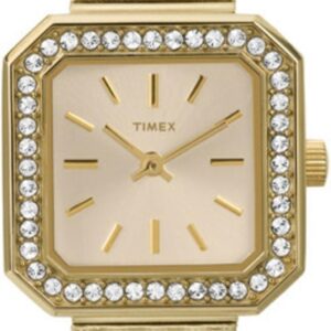 Timex Women’s Premium Classic Gold-Tone Band White Dial Dress Watch | T2P550
