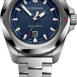 Victorinox I.N.O.X. Small Blue Dial Stainless Steel Bracelet Watch 32mm
