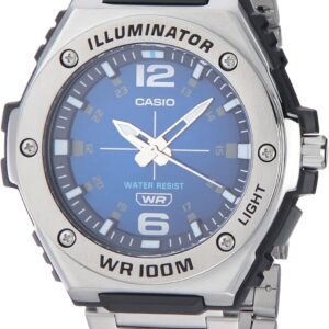 Casio MWA100HD Series Men’s Analog Watch – Blue/Silver