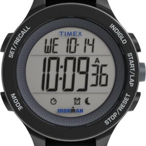 Timex Men’s Ironman Triathlon T200 42mm FastWrap Watch – Black Strap Digital Dial