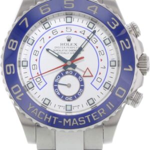 Rolex Yacht-Master II White Dial Blue Bezel Stainless Steel Automatic Men’s Watch 116680WAO