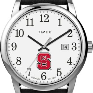 Timex Tribute Men’s Collegiate Easy Reader 38mm Watch – North Carolina State Wolfpack
