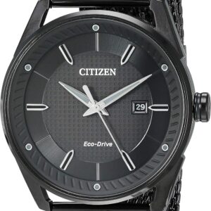 Citizen Men’s Eco-Drive Weekender Watch in Black IP Stainless Steel
