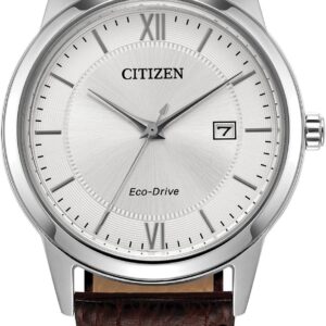 Citizen Men’s Classic Eco-Drive Leather Strap Watch