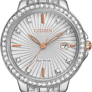 Citizen Women’s Eco-Drive Dress Classic Crystal Watch in Stainless Steel