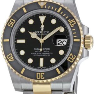 Rolex New Submariner 116613 Yellow Steel Gold Ceramic Black Box/Paper/WTY #RL81