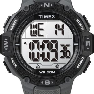 Timex Men’s DGTL Rugged 46mm Watch – Black Case with Black Resin Strap