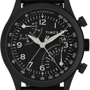 Timex Waterbury Traditional Fly Back Chrono 43mm Black Men’s Watch