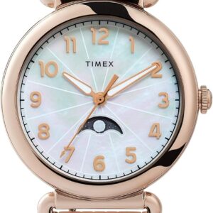 Timex Women’s TW2T89400 Model 23 38mm Rose Gold-Tone/MOP Stainless Steel Bracelet Watch