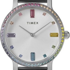 Timex Women’s Transcend 31mm Stainless Steel Mesh Band Watch