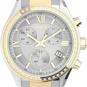Timex TW2V57700JI 38 mm Women’s Standard Chronograph Watch Two-Tone